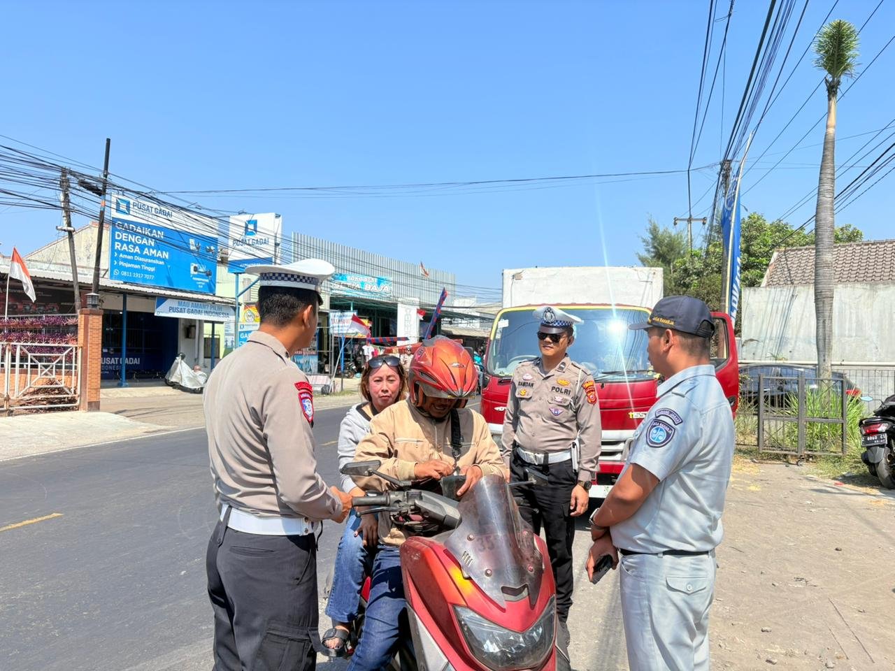 Jasa Raharja Kanwil Utama Jawa Barat Dukung Operasi Gabungan Pajak Kendaraan Bermotor di Cimalaka Kabupaten Sumedang