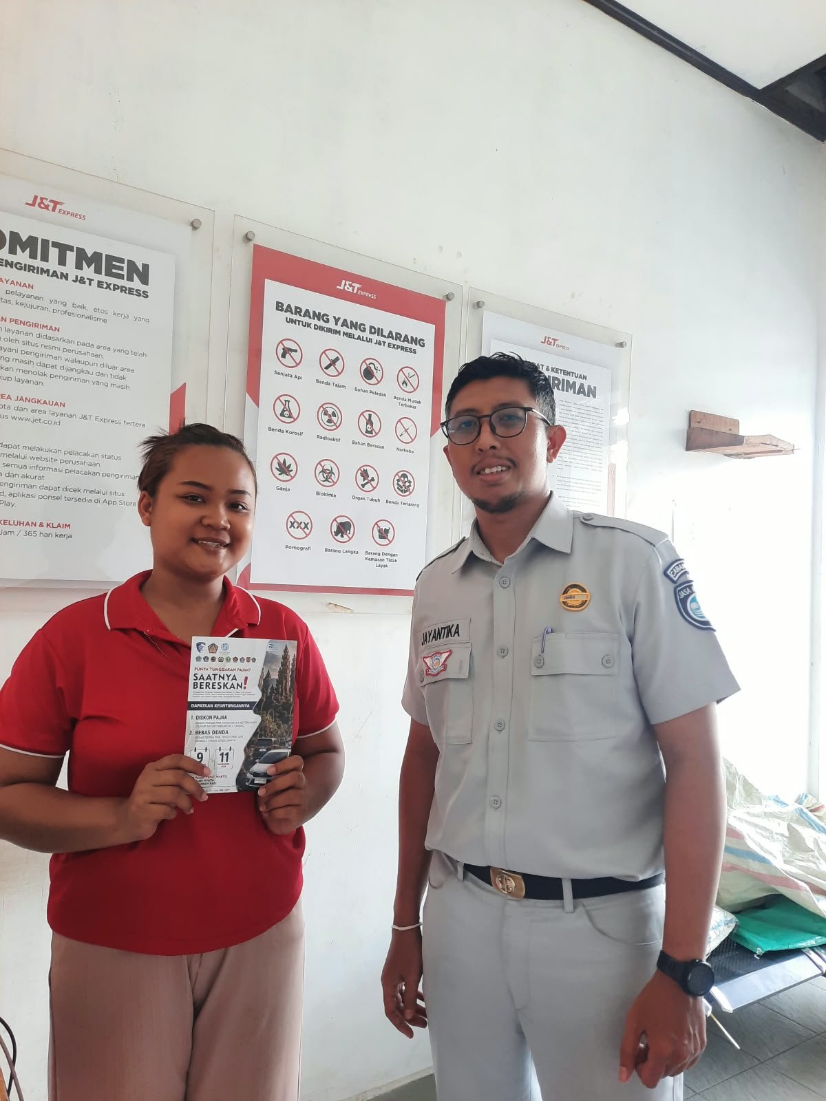 Mendekatkan Kabar Relaksasi PKB, Jasa Raharja Sosialisasikan Relaksasi PKB di Beberapa Sektor Ekspedisi di Kediri 