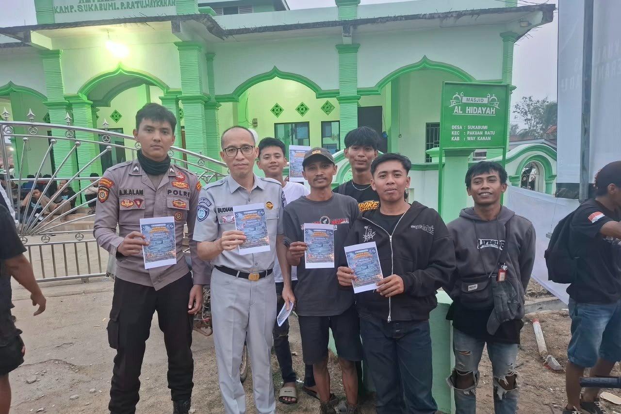 Jasa Raharja Perkuat Edukasi Keselamatan dan Kepatuhan Pajak di Way Kanan