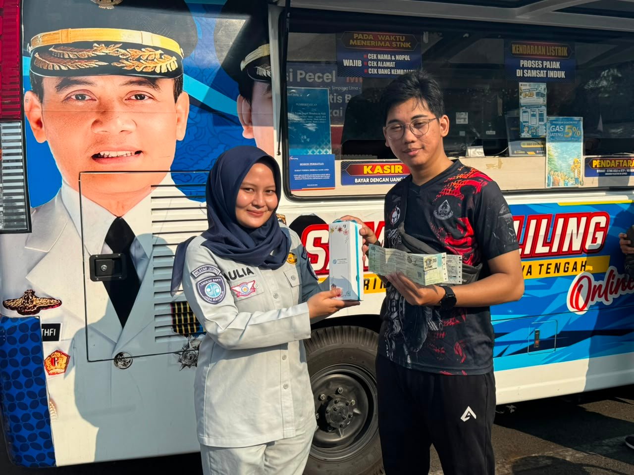 Jasa Raharja Semarang Dukung Samsat Keliling di CFD Simpang Lima, Perluas Edukasi Jateng Bebas