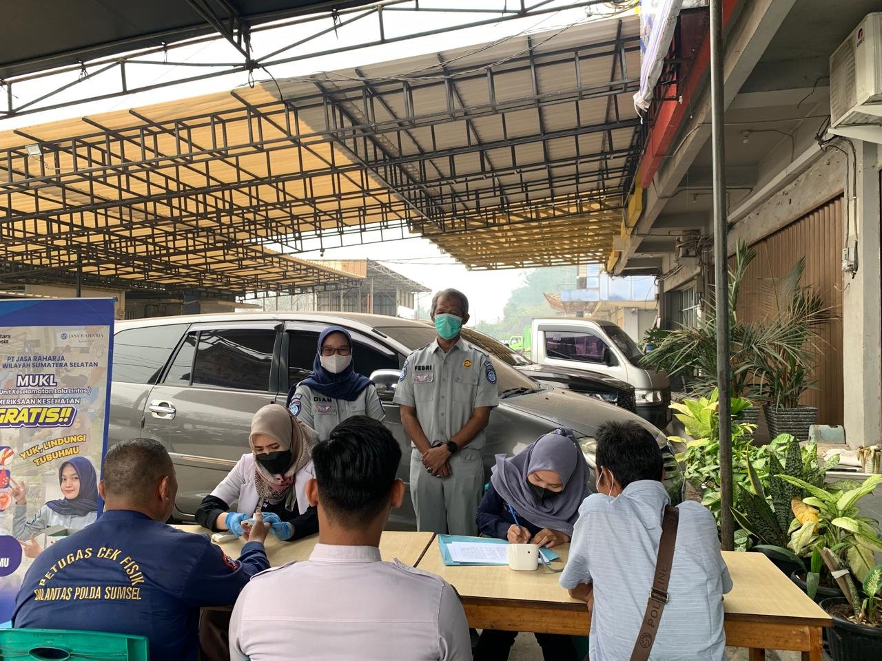 Tekan Angka Laka Lantas, Jasa Raharja Gelar Pemeriksaan Kesehatan Gratis di Samsat Palembang 3 