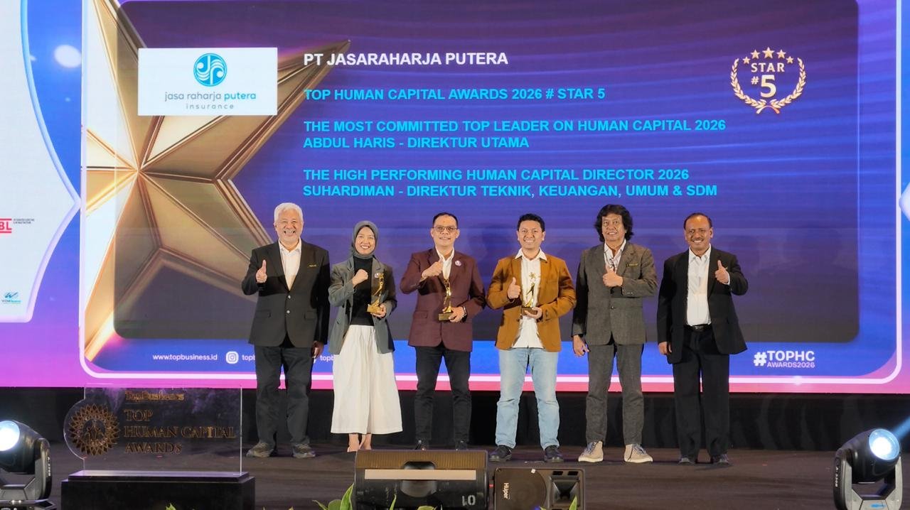 Jasaraharja Putera Raih Tiga Penghargaan TOP Human Capital Awards 2026, Perkuat Komitmen Pengembangan SDM 